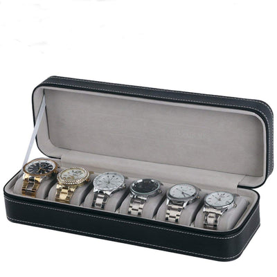 Estuche Organizador de Relojes Portátil de 6 Compartimentos