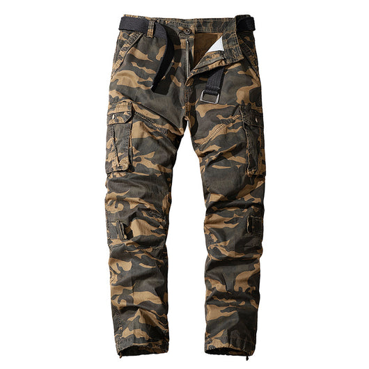 Overol Camuflado de Algodón Lavado Corte Recto