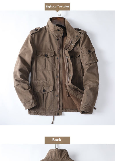 Chaqueta Casual Suelta con Cierre para Hombre - Image 8
