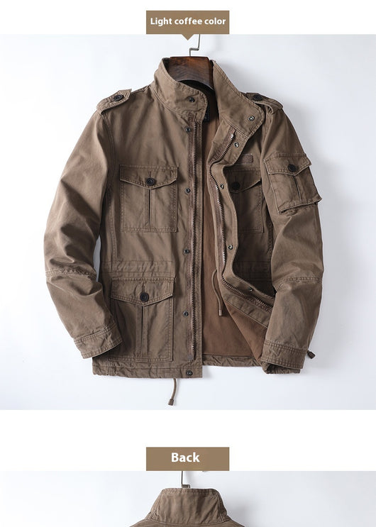 Chaqueta Casual Suelta con Cierre para Hombre - Image 8