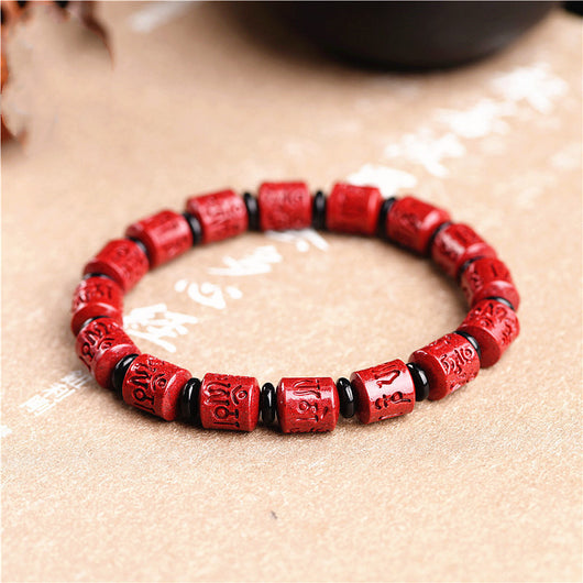 Pulsera de Seis Caracteres en Oro Púrpura con Arena de Mineral Natural - Image 8