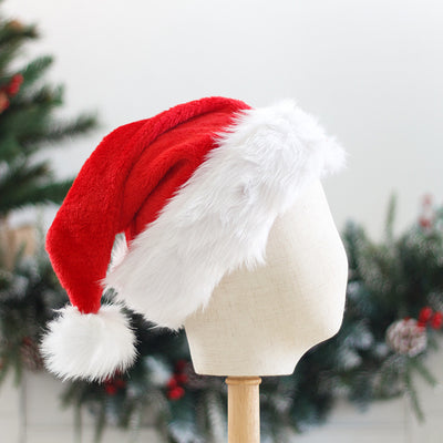Gorros Navideños Peluche Gruesos Santa con Pompón Grande - Image 11