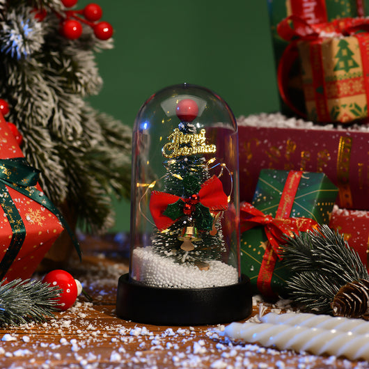 Árbol de Navidad LED con Pantalla de Cristal y Flores Decorativas - Image 21