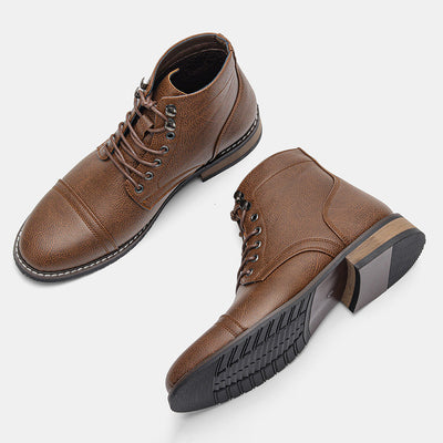 Botas de Cuero Vintage para Hombre - Estilo Casual - Image 5