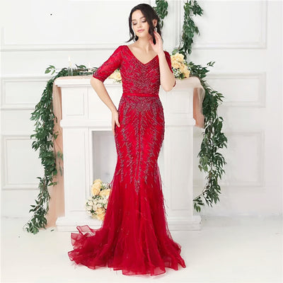 Vestido de Noche Sirena para Boda - Elegancia Sofisticada - Image 17