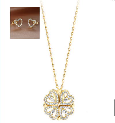 Collar Trébol de Cuatro Hojas Desmontable con Circones - Cadena Corta Multiuso para Mujer - Image 15