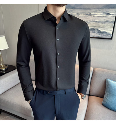 Camisa Stretch Sin Costuras para Hombre con Botones Reforzados - Image 20