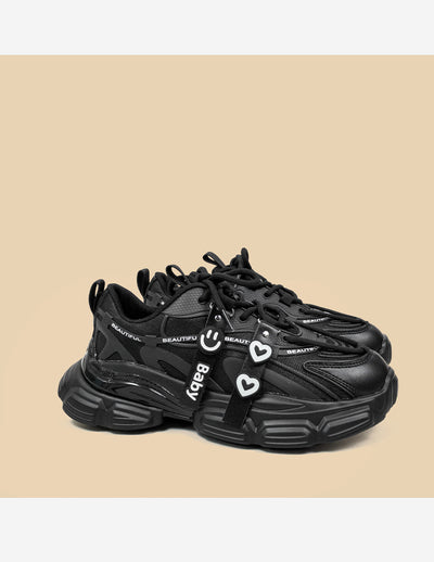 Zapatos Deportivos Plataforma para Mujer - Estilo Dad Shoes Negro - Image 13