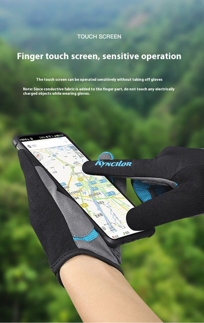 Guantes de Ciclismo de Montaña con Dedos Largos, Transpirables y Absorbentes de Impacto - Image 13
