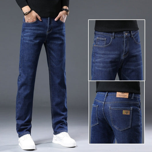 Pantalones Jeans Slim Fit Elásticos Four Seasons para Hombre - Image 6