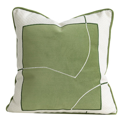 Almohada Decorativa Plisada Verde en Relieve 3D - Image 5