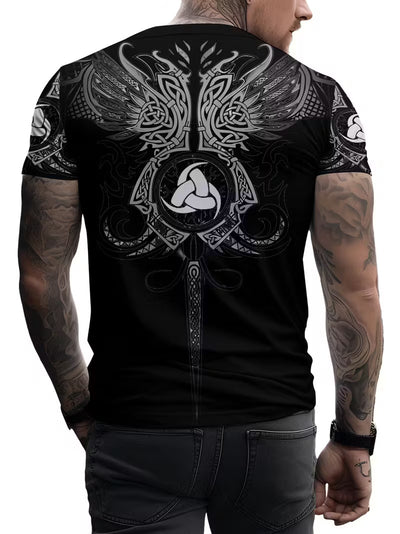 Playera Casual para Hombre con Estampado Digital 3D - Image 23