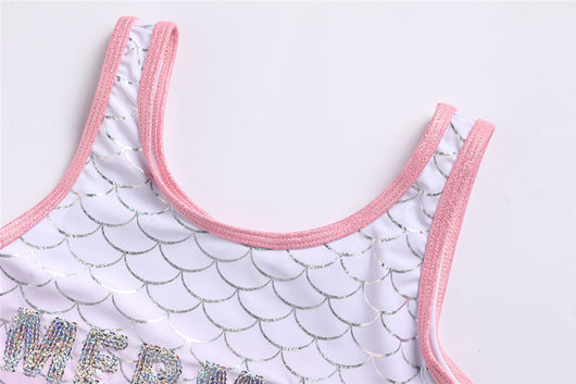 Traje de Baño Infantil con Diseño de Escamas de Pez - Image 3