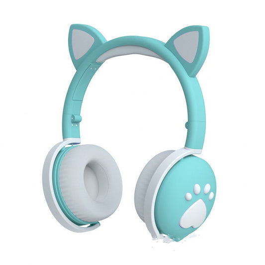 Auriculares Inalámbricos Bluetooth con Diseño de Orejas de Gato