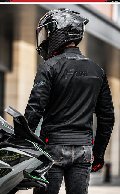 Chaqueta de Malla Transpirable para Motociclismo - Abrigo Deportivo para Hombre - Image 13