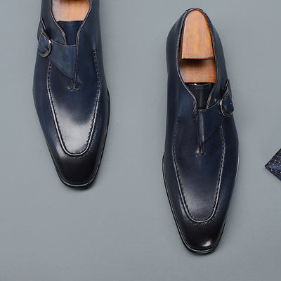 Zapatos de Cuero Puntiagudos para Hombre