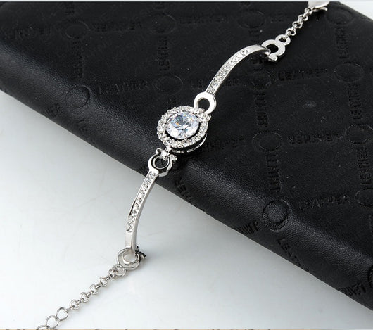 Pulsera de Circonia con Diseño Hearts and Arrows - Image 2