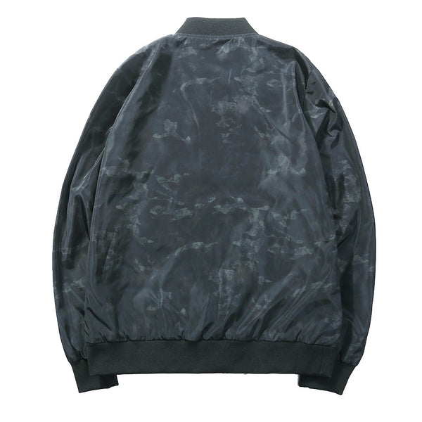 Chaqueta Camuflada con Cuello Tipo Baseball - Corte Slim Tallas Grandes