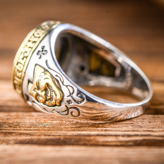 Anillo de Plata Tailandesa con Ágata Negra y Estrella de Cinco Puntas - Image 13