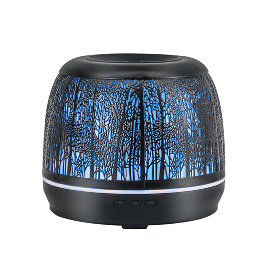 Humidificador Purificador de Aire con Luz Nocturna y Diseño Artístico en Hierro
