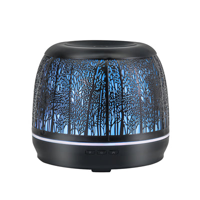 Humidificador Purificador de Aire con Luz Nocturna y Diseño Artístico en Hierro