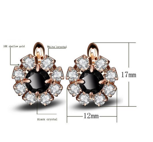 Conjunto de Joyería Floral de 4 Piezas: Anillo, Collar, Aretes y Pulsera - Image 4