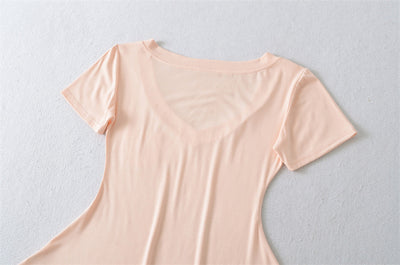 Blusa de Verano Ajustada al Talle con Escote en V y Manga Corta - Image 20