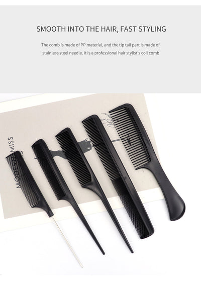 Set de 10 Peines Profesionales para Barbería y Salón de Belleza - Image 12