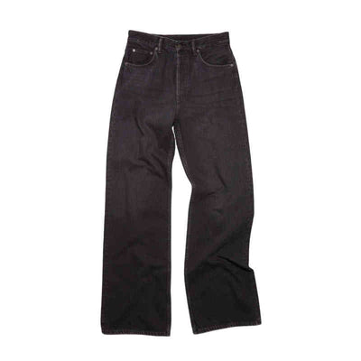 Jeans Rectos Holgados Vintage Desgastados en Negro - Image 7