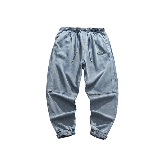 Jeans Casuales con Cordón para Hombre - Estilo Otoñal