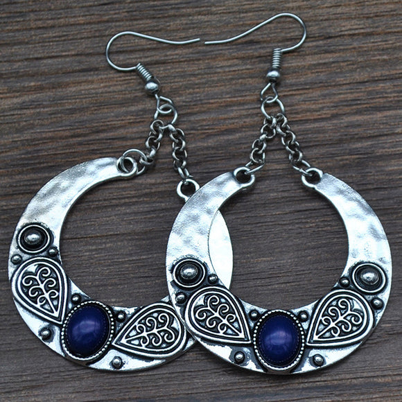 Aretes Colgantes de Turquesa Incrustada Personalizados