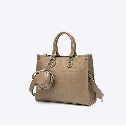 Bolso de Hombro con Patrón de Piedra - Image 4