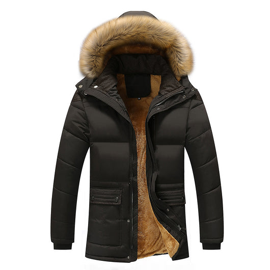 Chaqueta de Invierno para Hombre con Forro Aterciopelado - Estilo Coreano