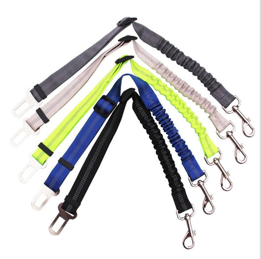 Arnés de Seguridad Ajustable para Perros en Auto con Cuerda Elástica Reflectante - Image 2