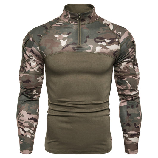 Playera de Camuflaje con Panel y Cierre - Image 6