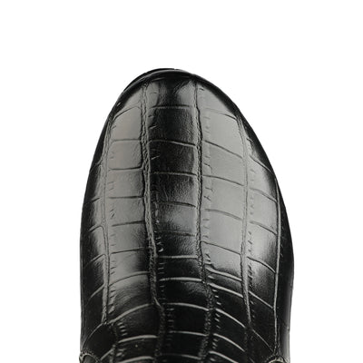 Botas de Tacón Alto con Textura Metálica y Patrón en Piedra - Image 5