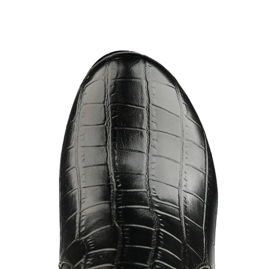 Botas de Tacón Alto con Textura Metálica y Patrón en Piedra - Image 5