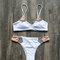 Bikini de Diseño Europeo con Combinación de Colores - Traje de Baño Moderno