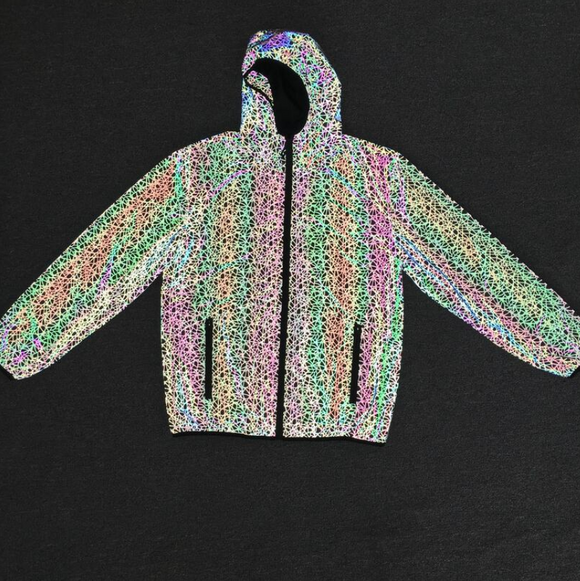 Chaqueta Reflectante Multicolor Caótica