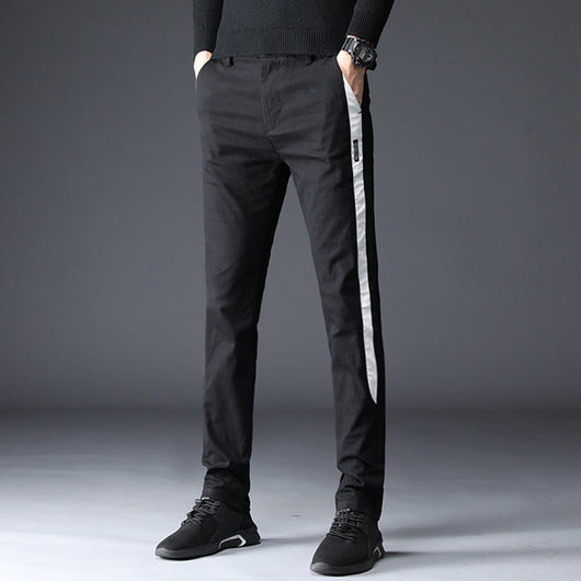 Pantalones Casuales de Cashmere con Stretch para Hombre Talla Grande - Image 4