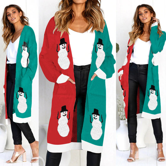 Cardigan de Leopardo para Otoño e Invierno - Suéter Tejido Elegante para Mujer - Image 2