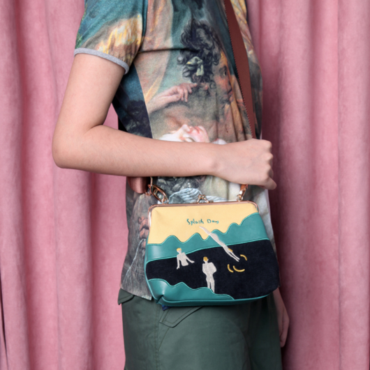 Bolso Vintage de Lona y Terciopelo con Bordados - Mensajero Elegante para Mujer - Image 7