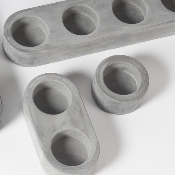 Molde de Silicona para Velas de Cemento y Portavelas de Concreto