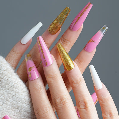 Uñas Postizas Almendradas Mate Brillante - Diseño Simple - Image 14