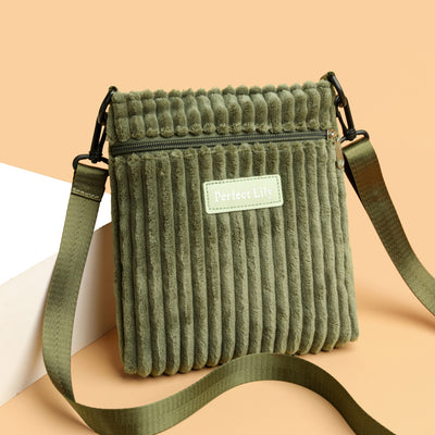 Bolsa Mensajero de Pana para Mujer - Estilo Casual y Funcional