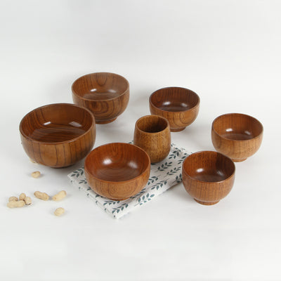 Cuenco de Madera de Azufaifa Estilo Japonés Natural - Image 2
