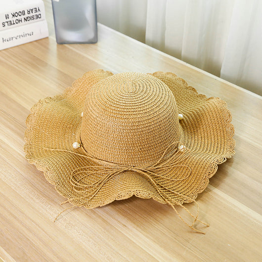 Sombrero de Playa Plegable con Lazo para Mujer - Protección Solar Verano - Image 14