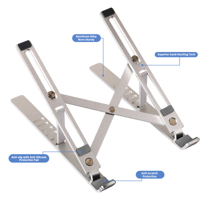 Soporte Portátil para Laptop en Aluminio Ajustable y Plegable - Image 3