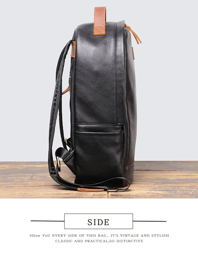 Mochila de Viaje Premium en Cuero Genuino Top Grain para Hombre - Image 12