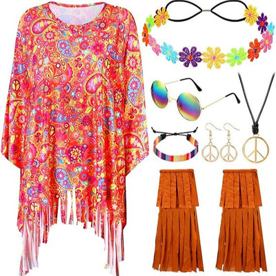 Capa Tie Dye Multicolor para Disfraz de Halloween y Fiestas - Image 11